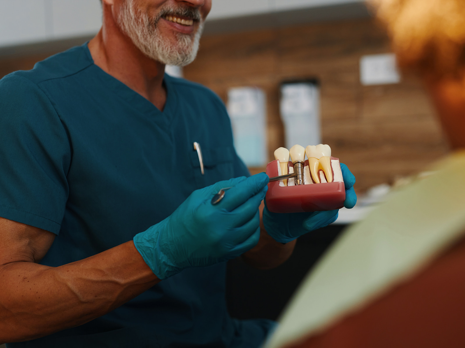 Permanent solution for a missing tooth with dental implants